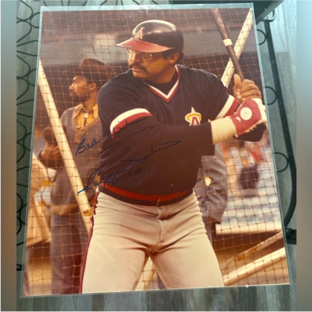 Reggie Jackson California Angels Signed Autograph 8x10 Baseball Photo